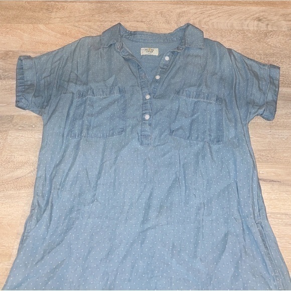 Marine Layer Rebecca Popover Tencel & Linen Blend Short Sleeve Dress - Picture 3 of 11